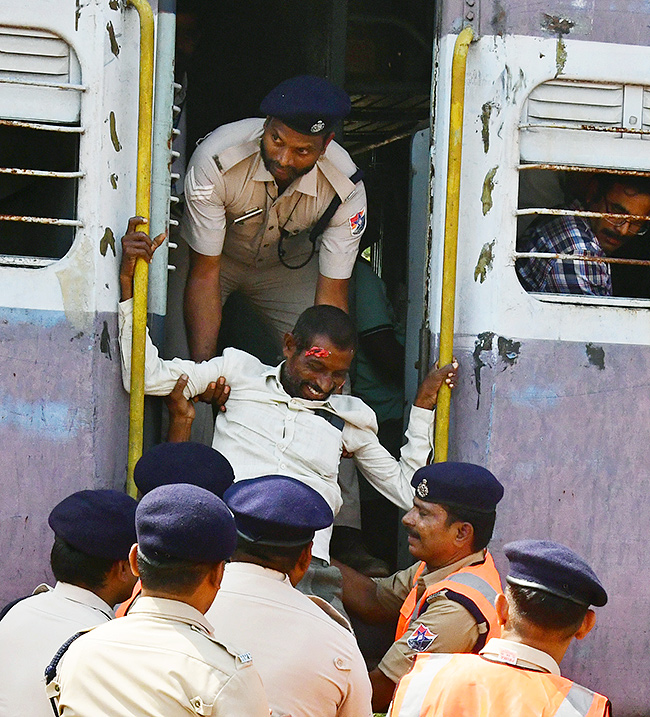 Train accident mock drill at Simhachalam railway station13