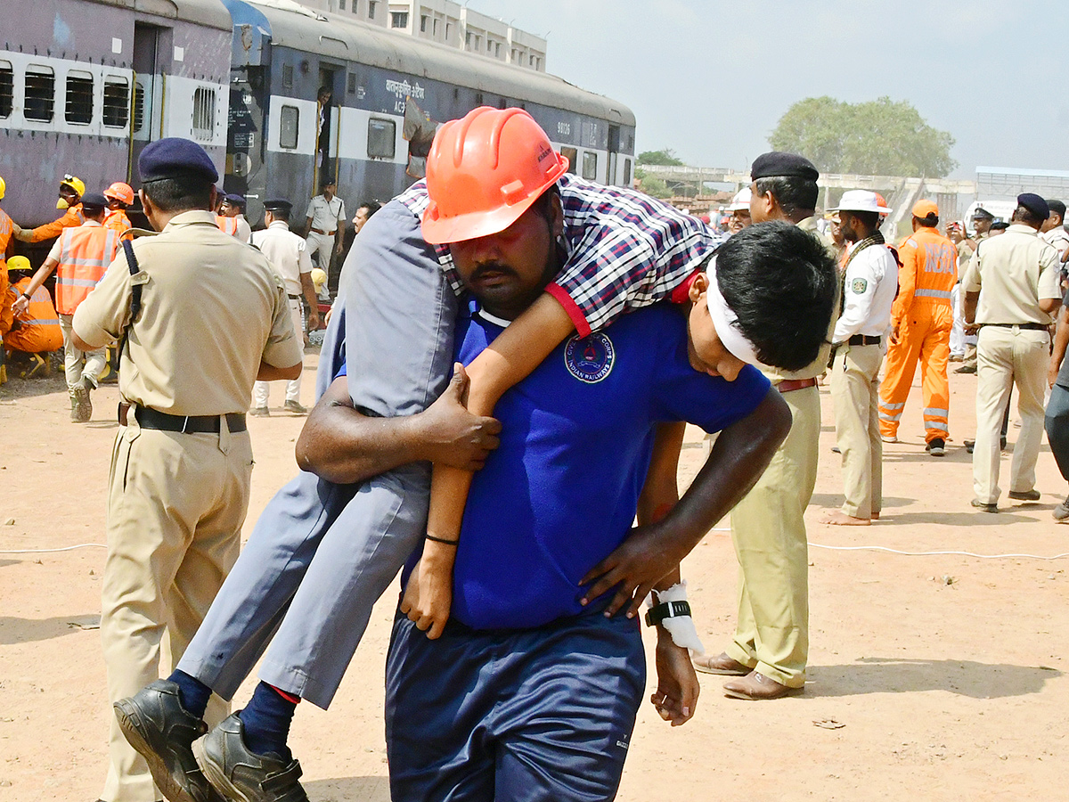 Train accident mock drill at Simhachalam railway station8