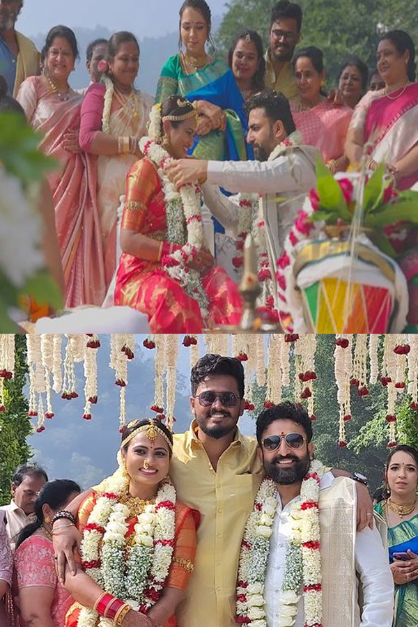 Actress Ramya Pandian Marriage Photos Viral19