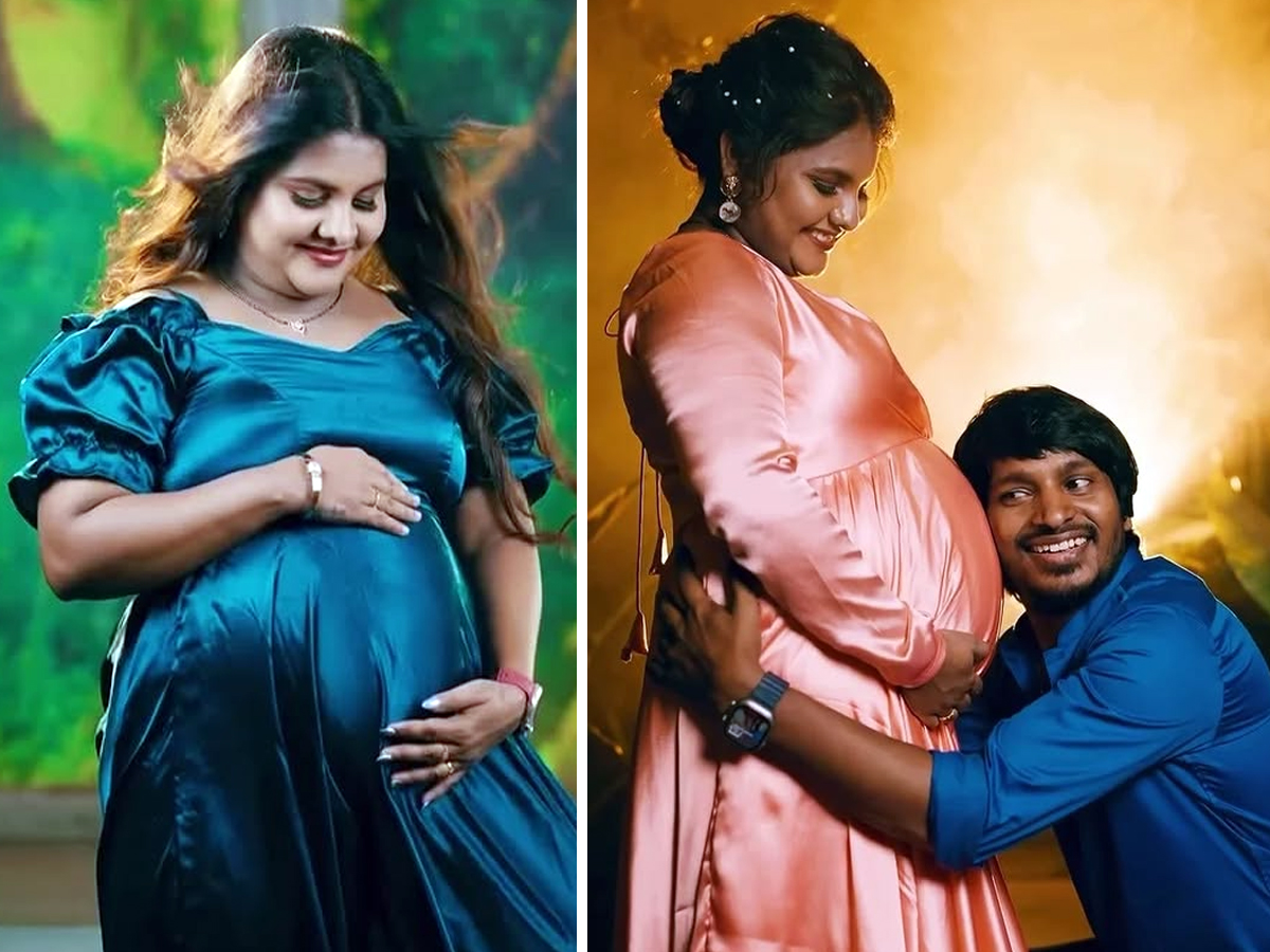 Jabardasth Yadamma Rajus wife Stellas maternity photoshoot14