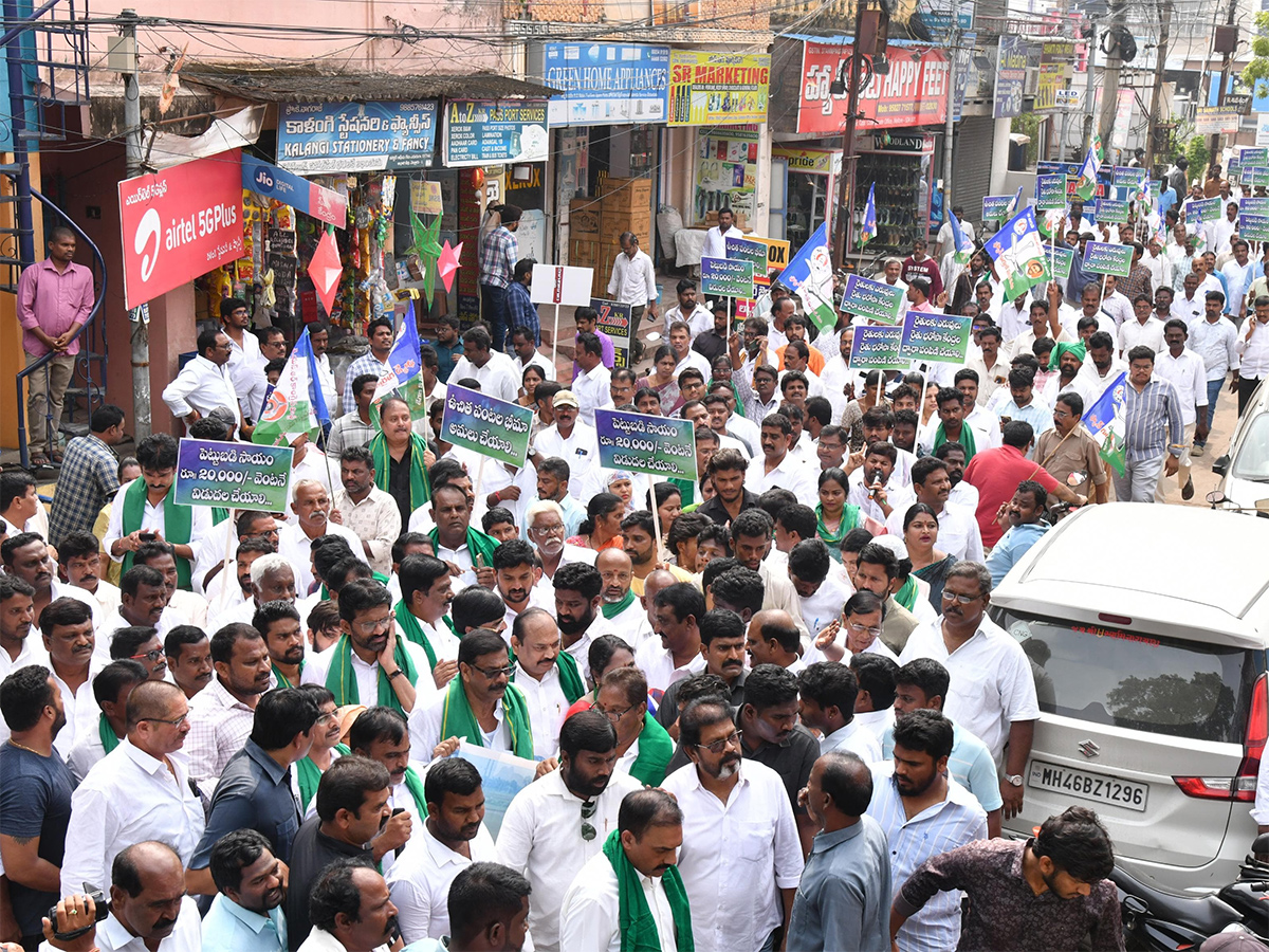 YSRCP Protest Against Farmers Problems Photos31