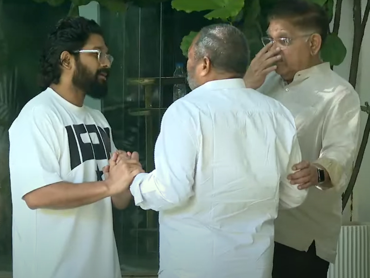 Allu Arjun returns home, Tollywood celebrities show solidarity7