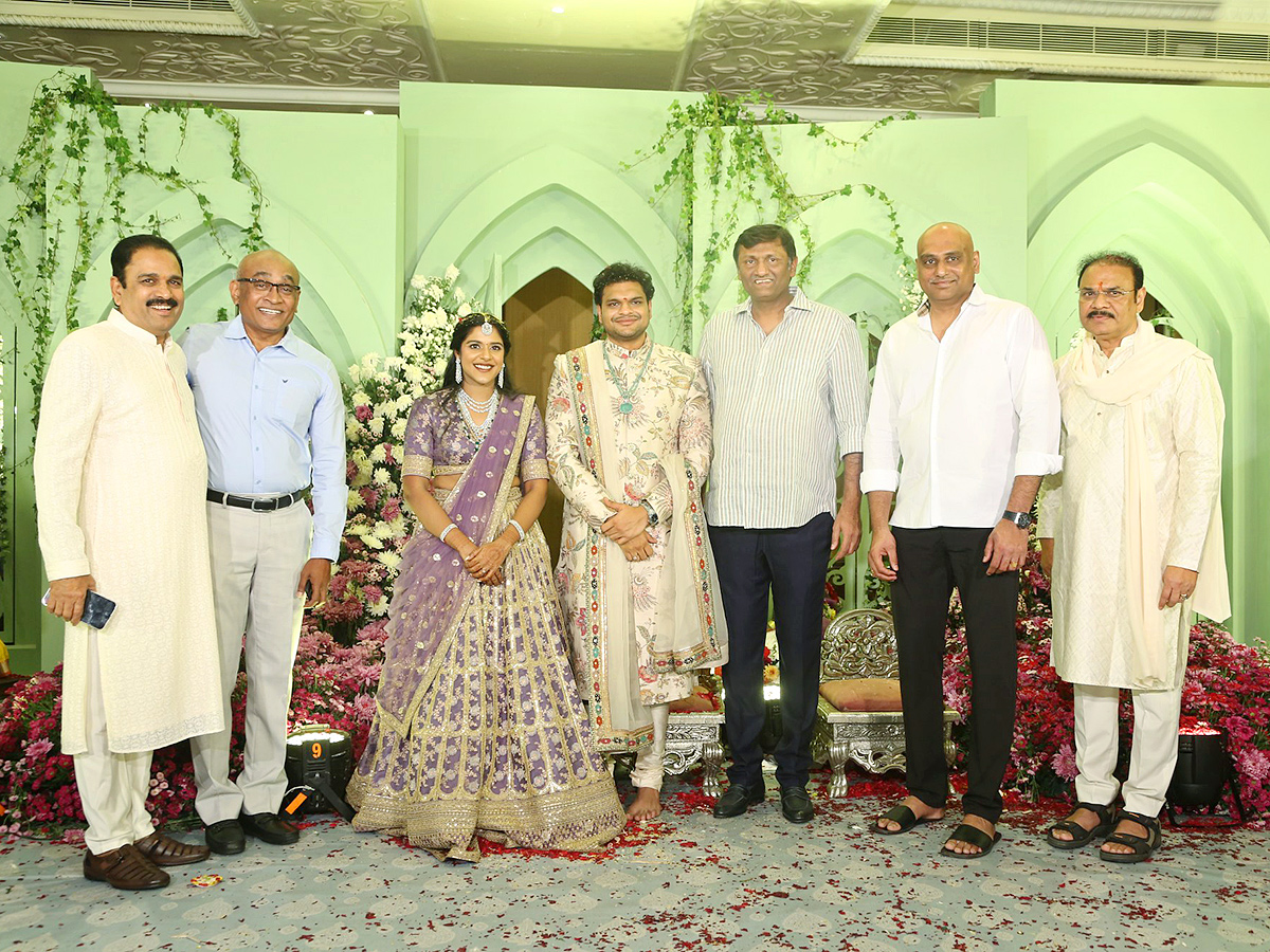 E V Raja Reddy Younger son Kranthi Reddy is Engaged photos goes viral13