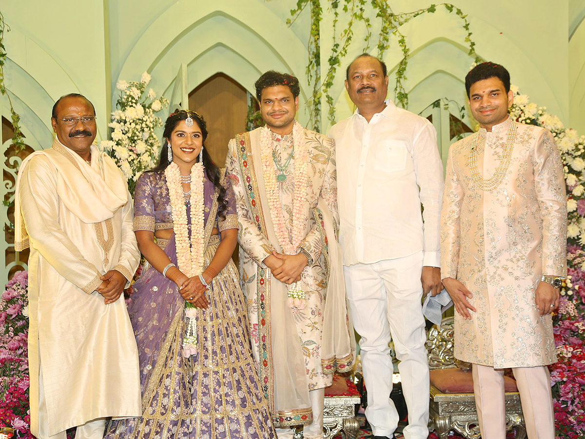 E V Raja Reddy Younger son Kranthi Reddy is Engaged photos goes viral15