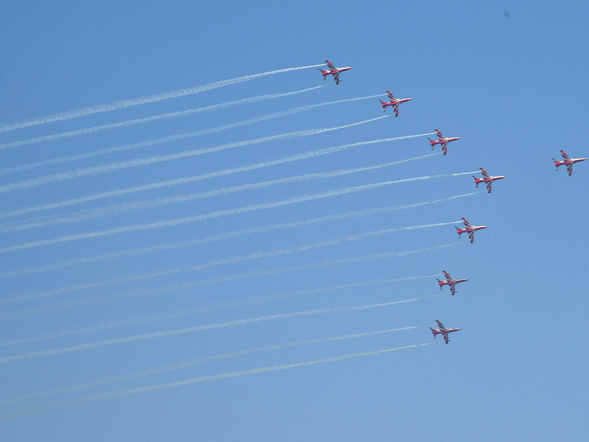 Glimpses of the air show during the occasion Combined Graduation Parade At Air Force Academy At Dundigal Photos12