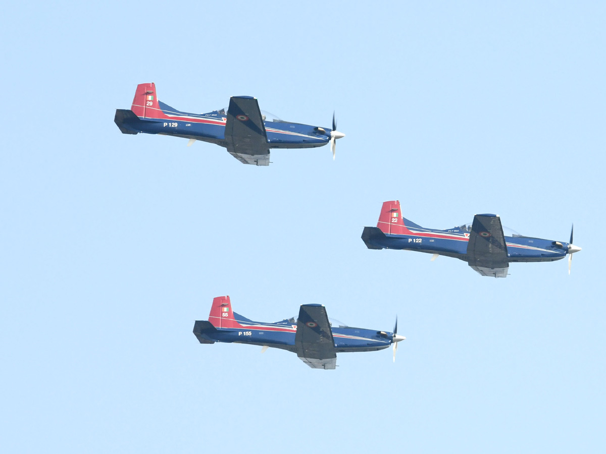 Glimpses of the air show during the occasion Combined Graduation Parade At Air Force Academy At Dundigal Photos19