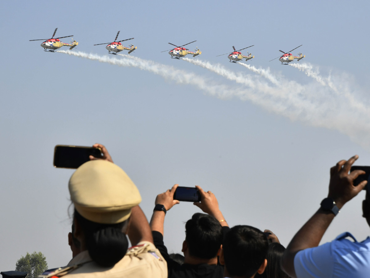 Glimpses of the air show during the occasion Combined Graduation Parade At Air Force Academy At Dundigal Photos23