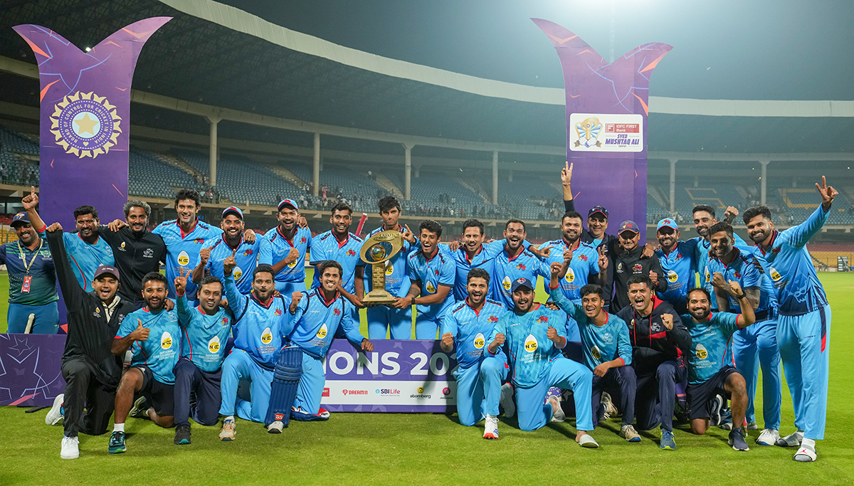 winning the T20 cricket final match of the Syed Mushtaq Ali Trophy3