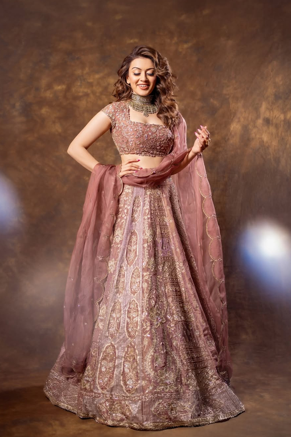 Tollywood Beauty Hansika Motwani In A Stunning Ghagra Choli2