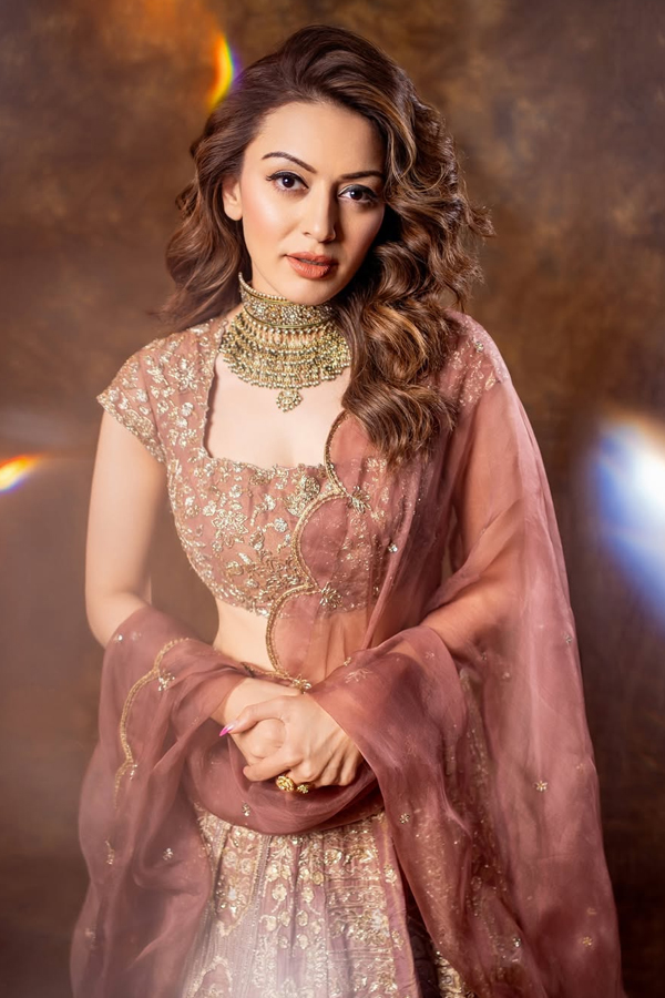 Tollywood Beauty Hansika Motwani In A Stunning Ghagra Choli5