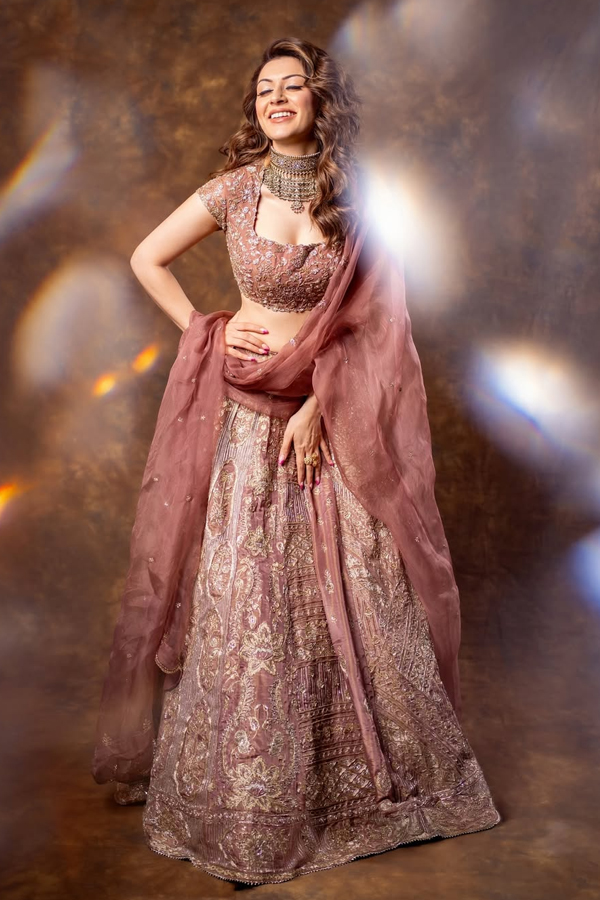 Tollywood Beauty Hansika Motwani In A Stunning Ghagra Choli9