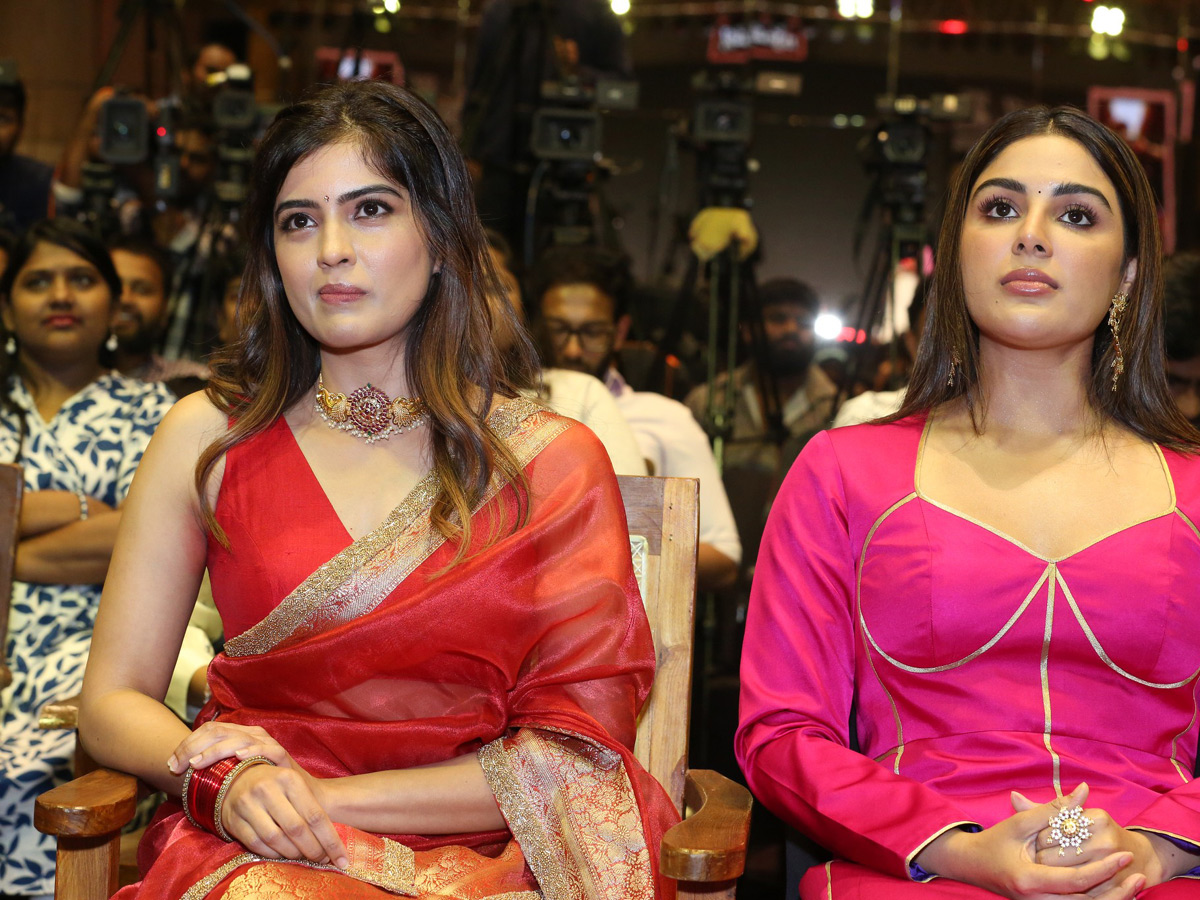 Amritha Aiyer And Samyuktha Menon Mesmerizing Looks in Bachhala Malli Pre Release Event Photos12