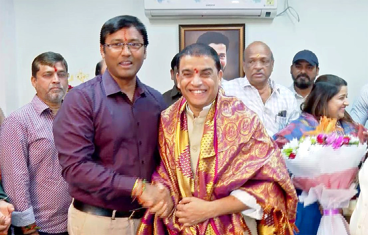 Dil Raju assumes charge as chairman of Telangana Film Development Corporation14