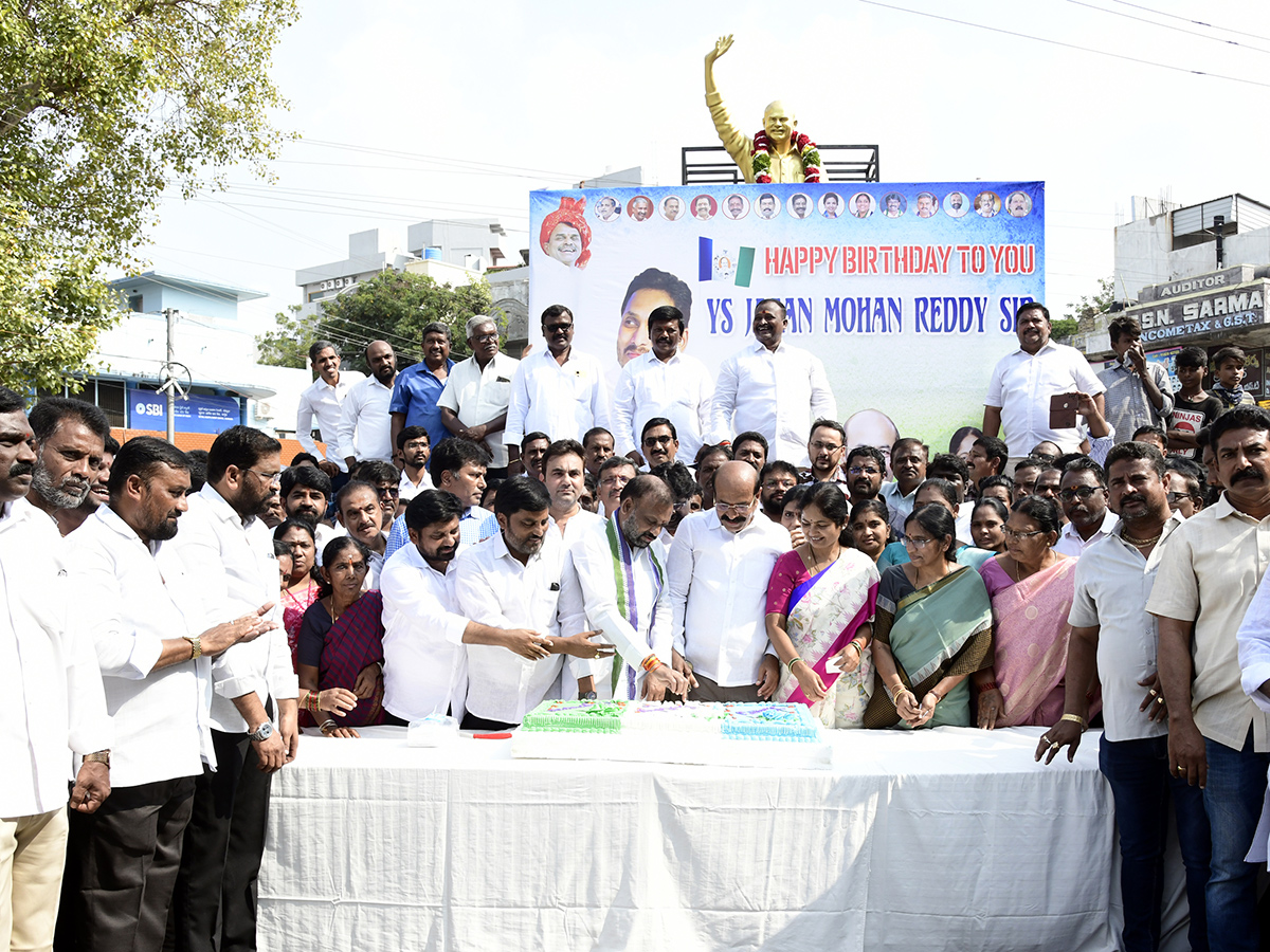 ys jagan mohan reddy birthday celebrations in andhra pradesh photos goes viral15