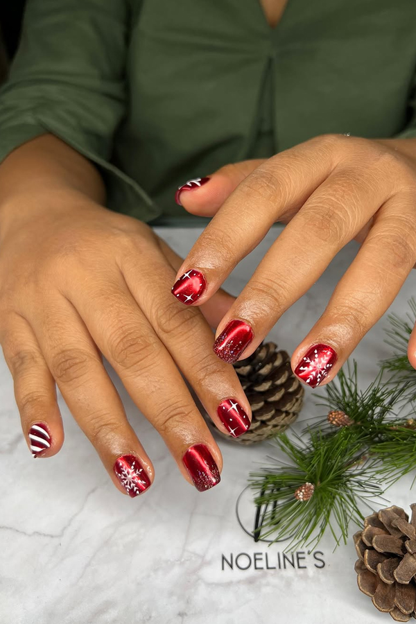 Christmas 2024 Special Nail Arts By Noeline In Social Media24