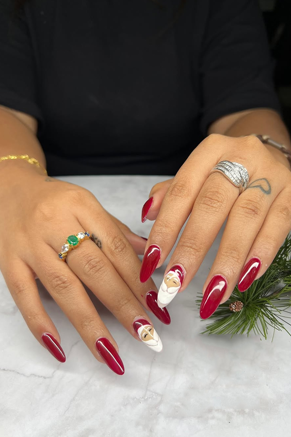 Christmas 2024 Special Nail Arts By Noeline In Social Media26