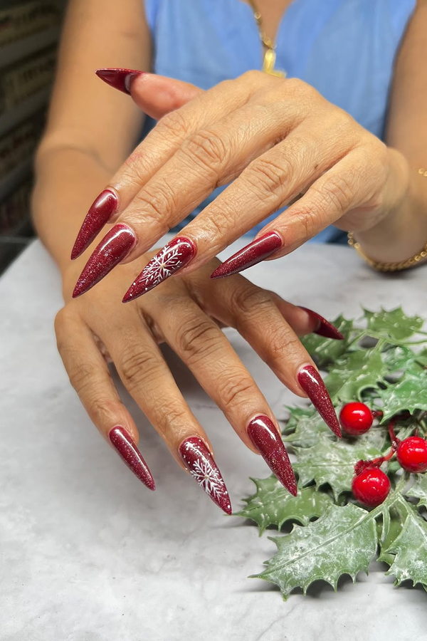 Christmas 2024 Special Nail Arts By Noeline In Social Media10