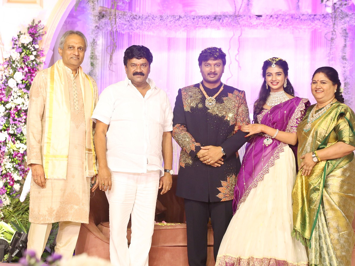 Celebs and Political Leaders at Kothapalli Geetha Son Abhinay Tej Wedding Reception Photos 3