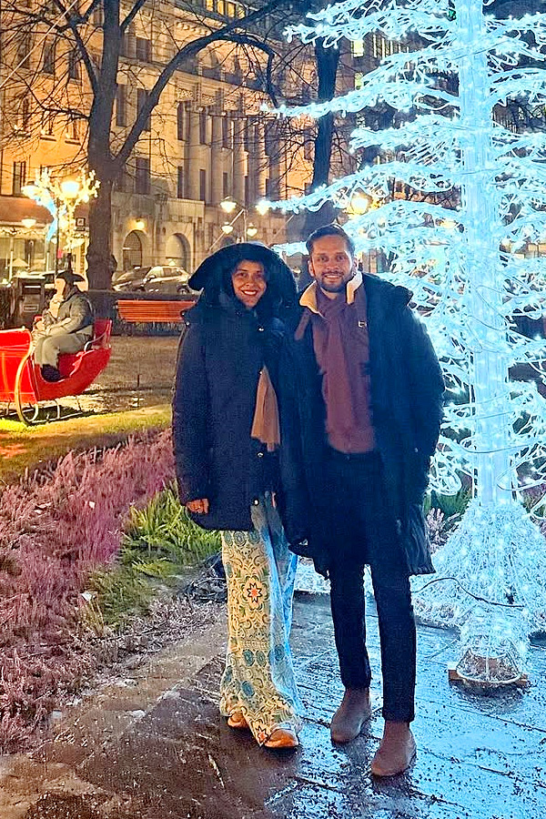 Indian Badminton star Saina Nehwal traveling Abroad with her husband Photos8