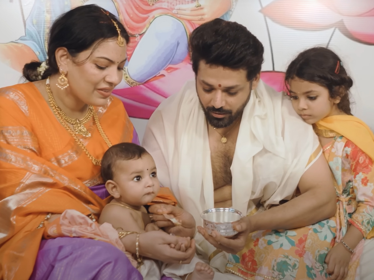 Singer Geetha Madhuri's son Annaprasana ceremony15