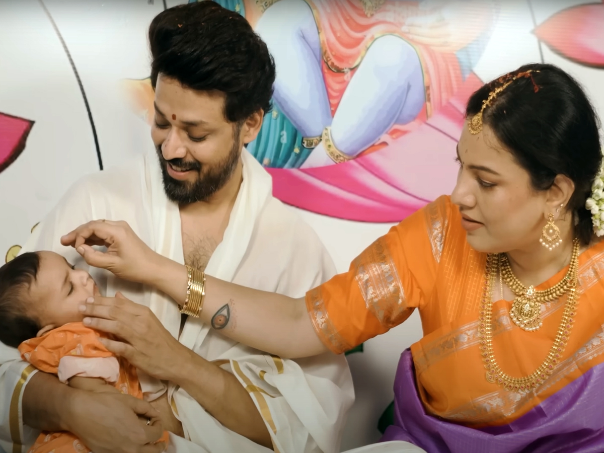 Singer Geetha Madhuri's son Annaprasana ceremony5