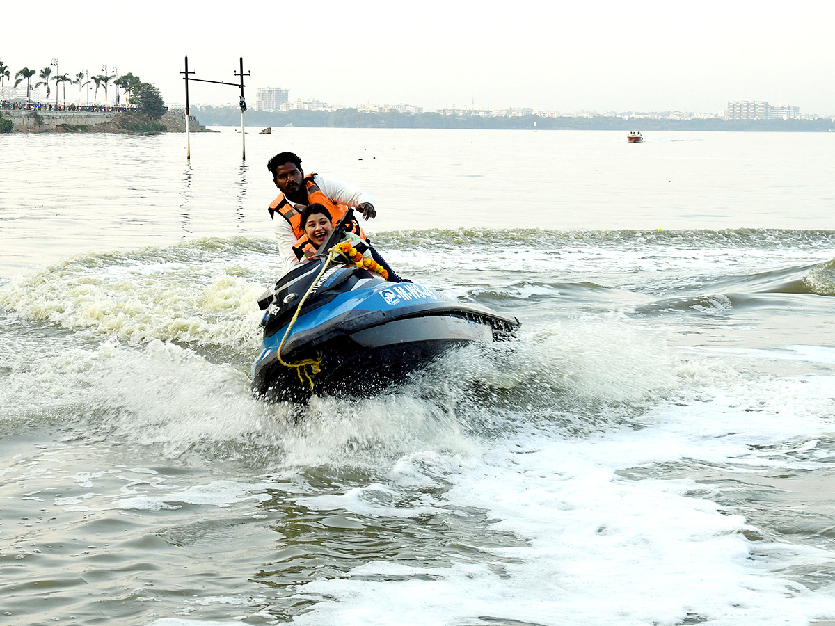 Jupally Krishna Rao Inaugurates Adventure Water Sports In Hussain Sagar1