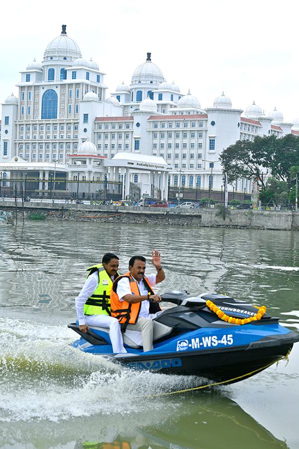 Jupally Krishna Rao Inaugurates Adventure Water Sports In Hussain Sagar3