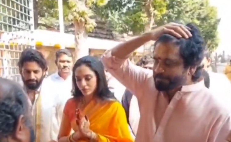 Naga Chaitanya And Sobhita Dhulipala Visit Srisailam Temple Photos Viral3