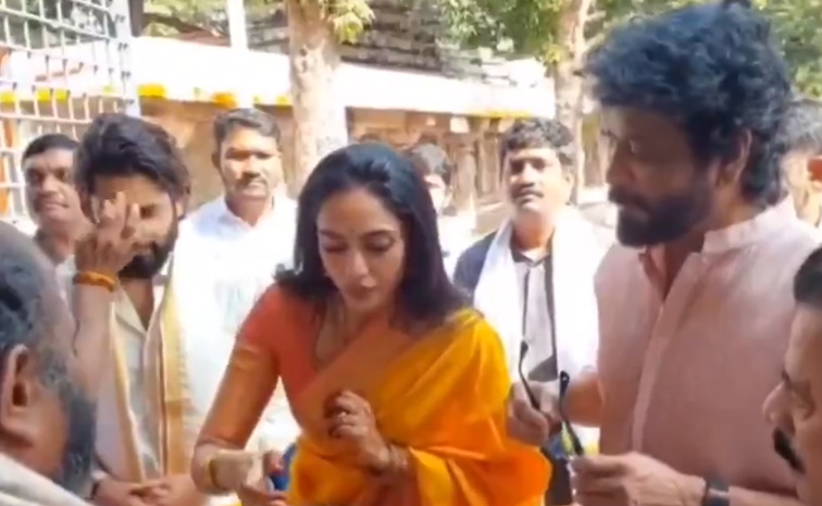 Naga Chaitanya And Sobhita Dhulipala Visit Srisailam Temple Photos Viral4