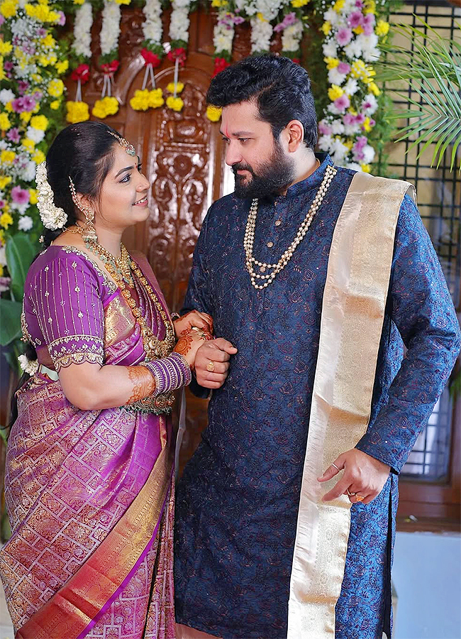 Telugu Actors Sai Kiran And Sravanthi Engaged photos goes viral13