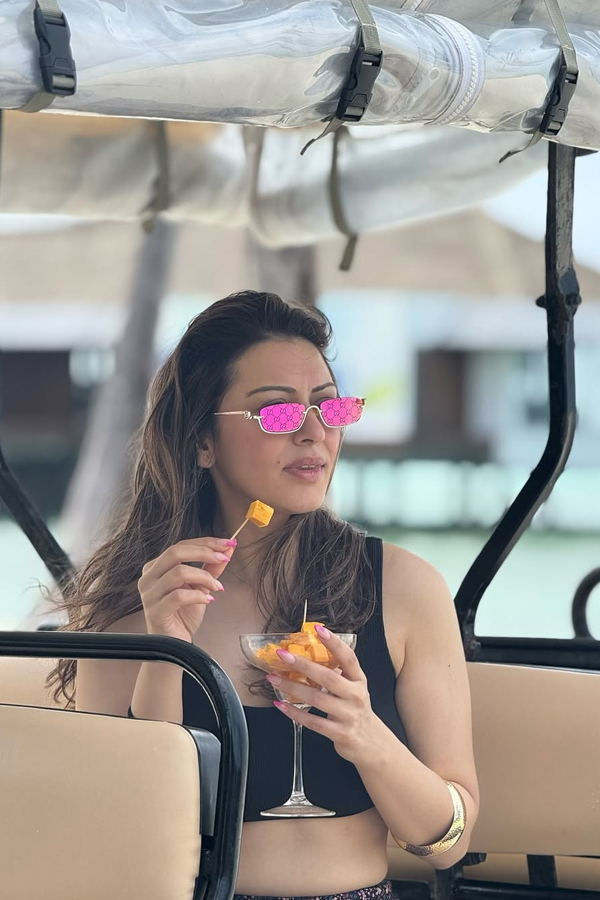 Actress Hansika Motwani Celebrated Wedding Anniversary In Maldives11