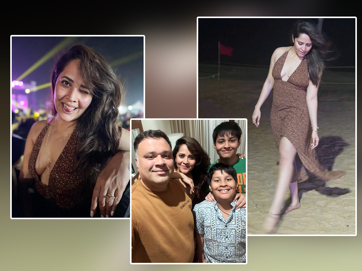 Anasuya chills on the beach with her family during New Year celebrations1