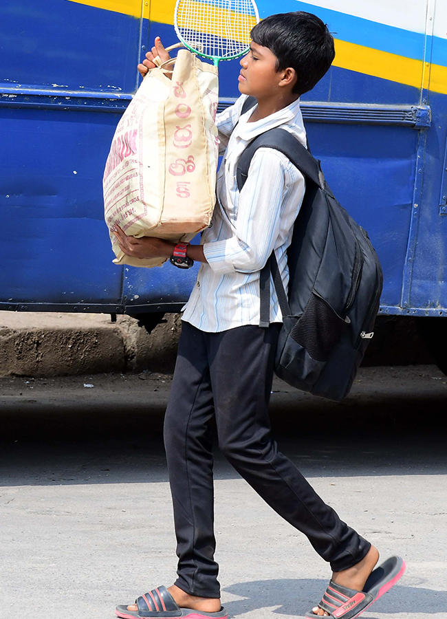 Heavy rush bus station in sankranti festival 202522