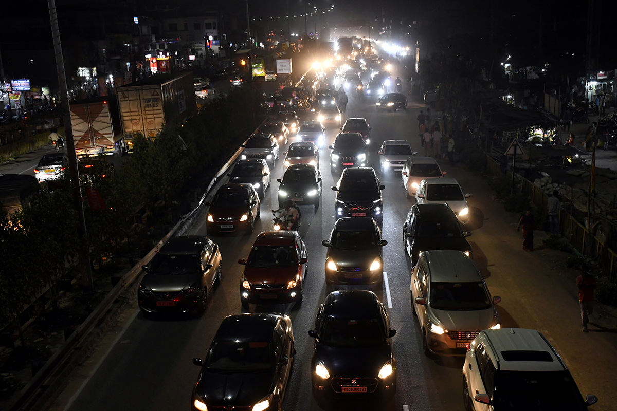 Huge rush at Toll Plaza Sankranti Effect9