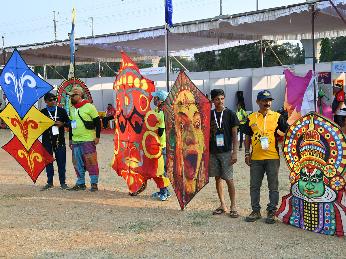 Smita Sabharwal IAS Participated International Kites Festival Parade Grounds In Hyderabad Photos16