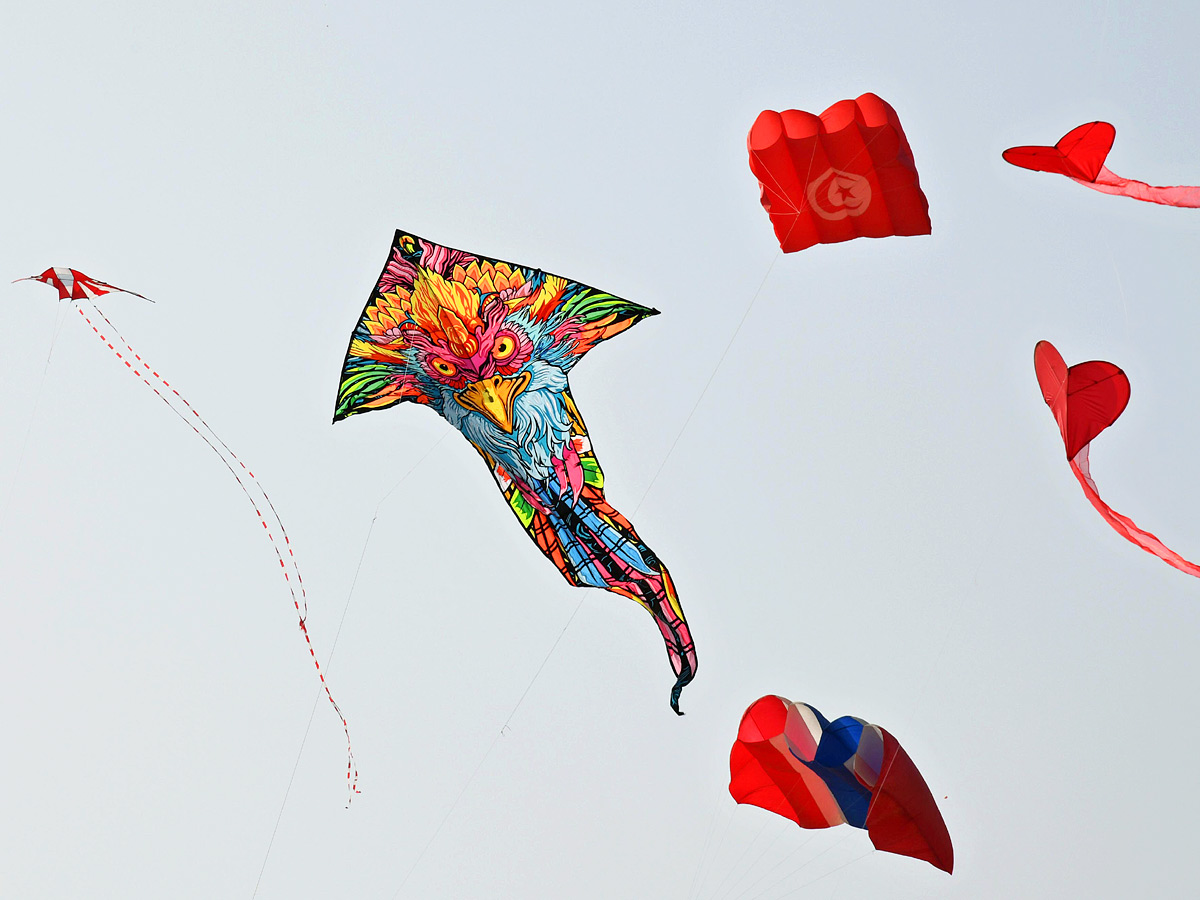 Smita Sabharwal IAS Participated International Kites Festival Parade Grounds In Hyderabad Photos28