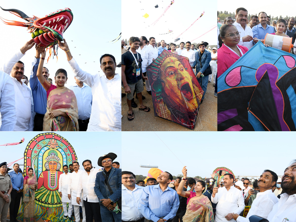 Smita Sabharwal IAS Participated International Kites Festival Parade Grounds In Hyderabad Photos1