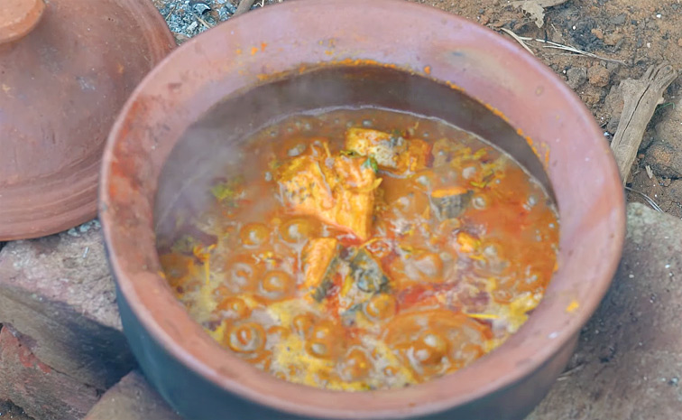 Naga Chaitanya Cooks Fish Curry For Fisherman On The Sets Of Thandel: Photos12