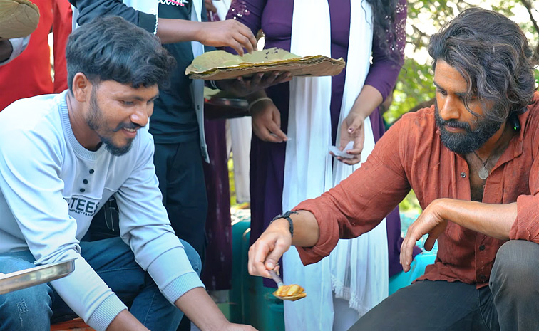 Naga Chaitanya Cooks Fish Curry For Fisherman On The Sets Of Thandel: Photos13