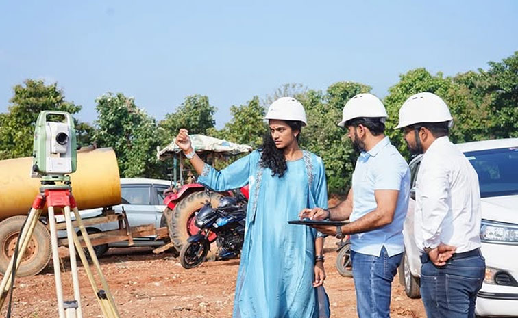 PV Sindhu Post About badminton Academy Foundation Works Has been Laid In Visakhapatnam Photos14