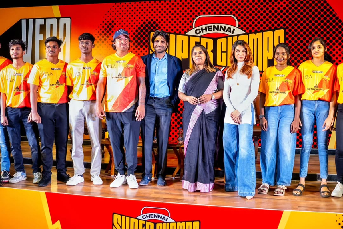 Samantha Launched Chennai Super Champs jersey Event Photos9