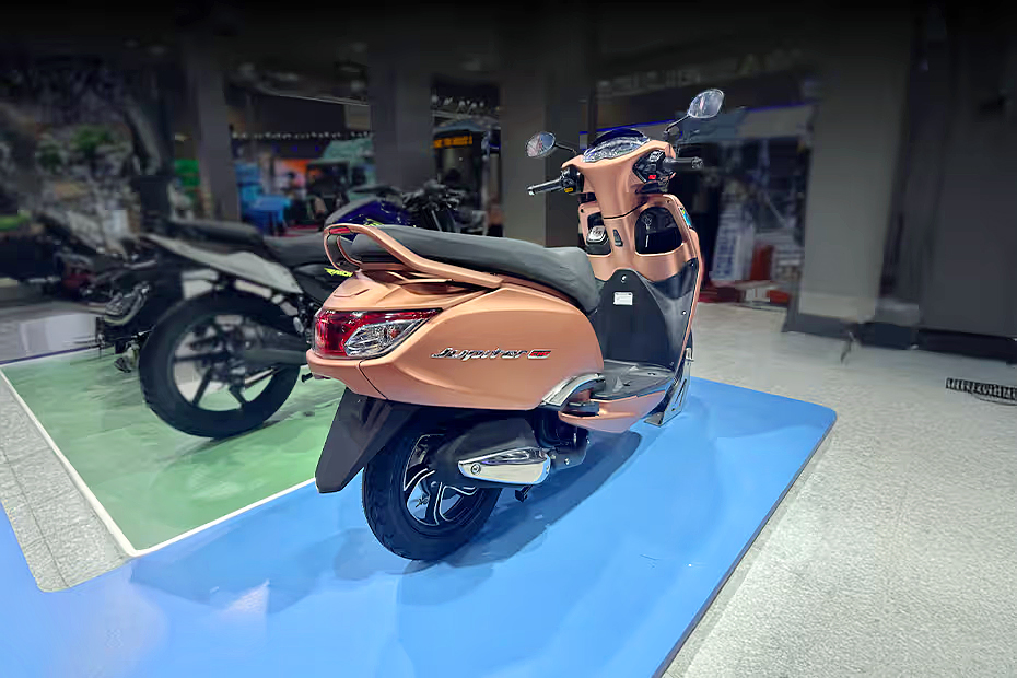 TVS Motor unveiled the world first CNG powered scooter TVS Jupiter 125 CNG at the Bharat Mobility Global Expo 20253