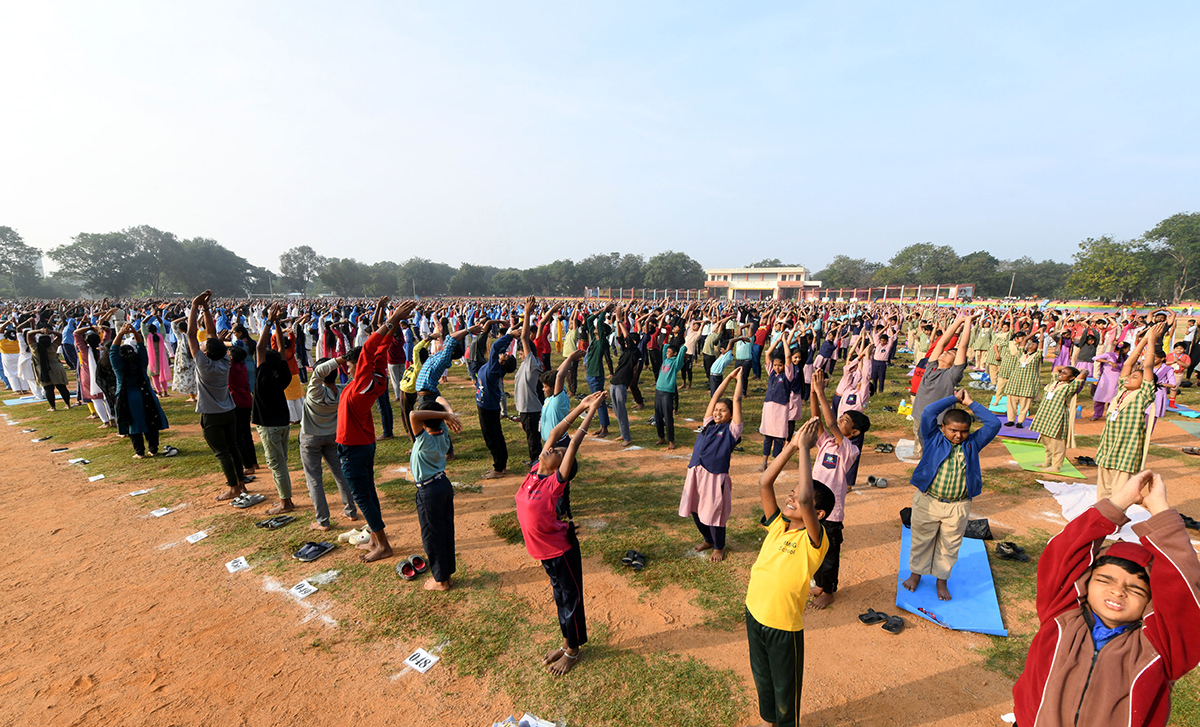 Tirupati: Mass Surya Namaskar 2025 Photos11