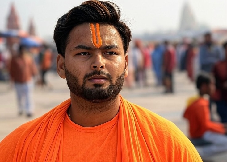 Team India Cricketers In Maha Kumbh Mela AI Photos9