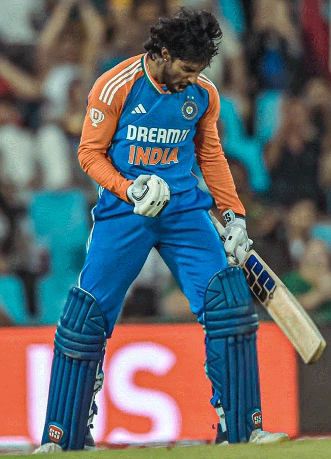 Tilak Varma Spectacular Batting In 2nd T20I Against England Photo Gallery13