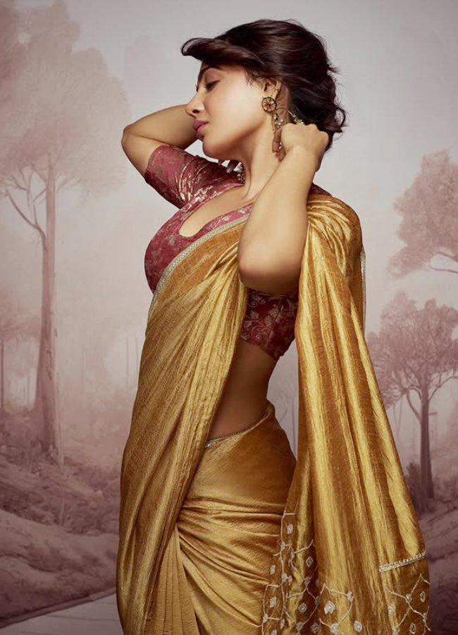 Samantha Pretty In Pastel Color Tissue Saree10