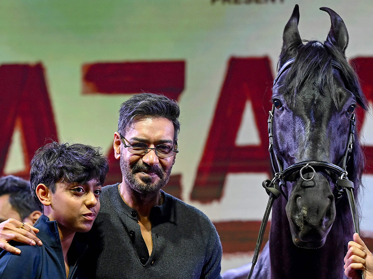 Bollywood actor Ajay Devgn Azaad Movie trailer launch9