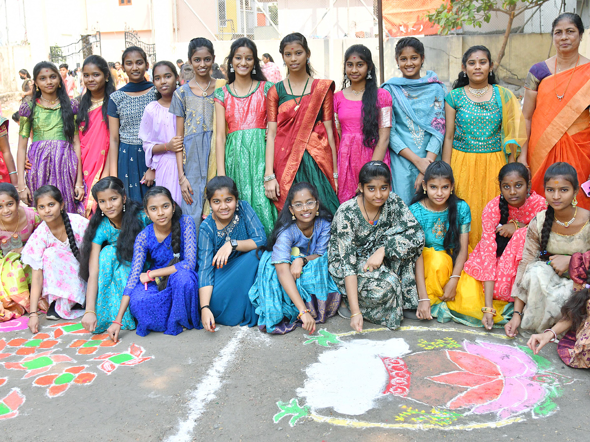 Rangoli Competition At moosapet, Hyderabad Organised by Sakshi Telugu News Paper Photos2