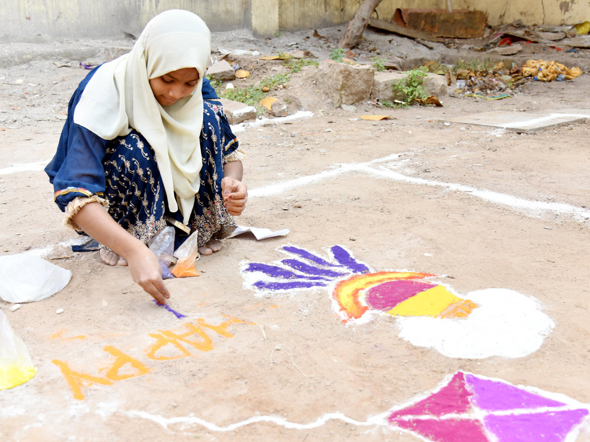 Rangoli Competition At moosapet, Hyderabad Organised by Sakshi Telugu News Paper Photos23