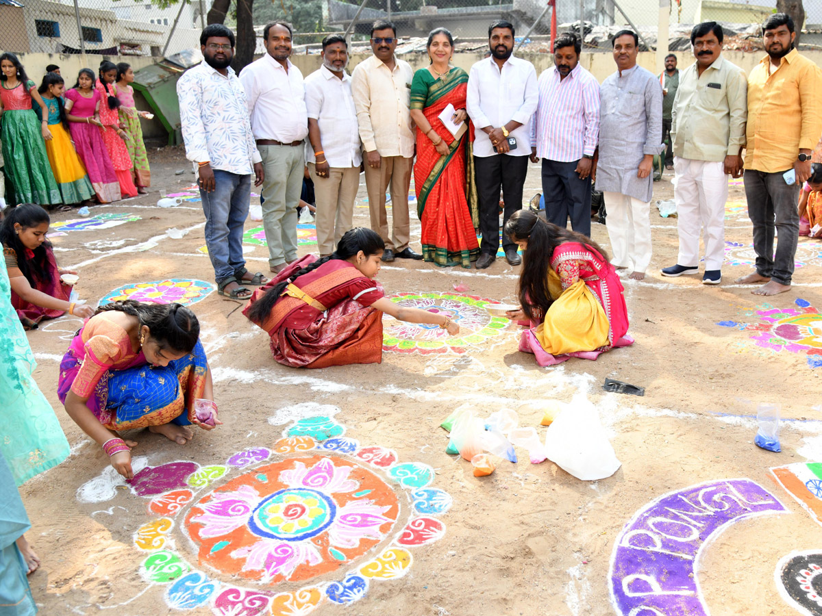 Rangoli Competition At moosapet, Hyderabad Organised by Sakshi Telugu News Paper Photos24